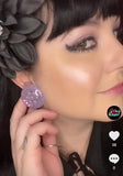 Do you believe in magic - 35mm Flat Top Dome Stud Earrings