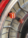 Roll the Dice - Tyre Valve Cap - Red