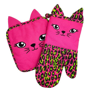 Sourpuss Pink Leopard Kitchen Set