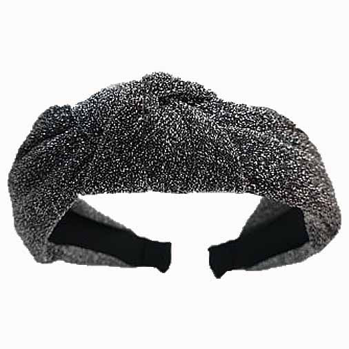 CLEARANCE Catch a Thief - Silver Lurex Turban Headband