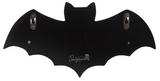 Sourpuss Bat Shelf Black