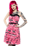 Sourpuss - Ladies Spooksville Death Cab Dress - LARGE ONLY