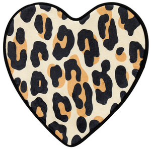 *CLEARANCE*  Sourpuss Leopard Heart - Bath Mat